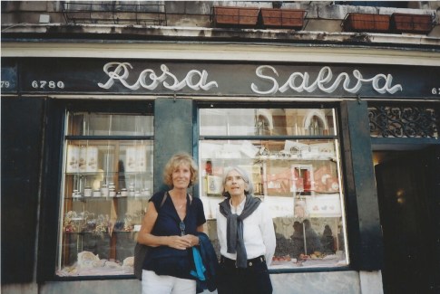 Having pastries with Donna.